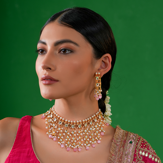 Gulabi Raag Necklace Set