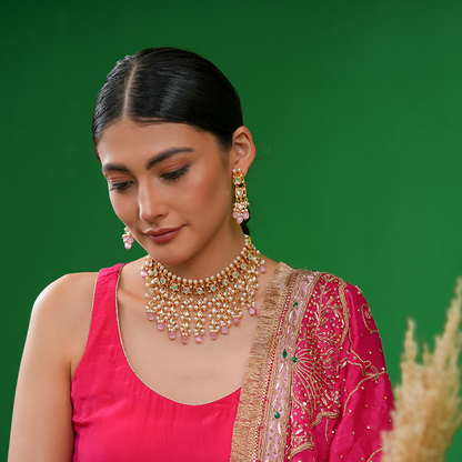 Gulabi Raag Necklace Set