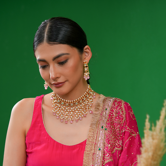 Gulabi Raag Necklace Set